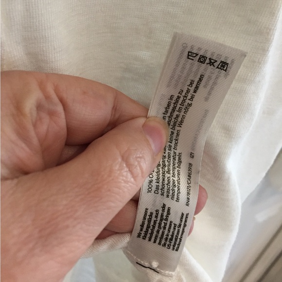 Eileen Fisher NWOT jersey linen button down loose fitting top - Picture 3 of 5